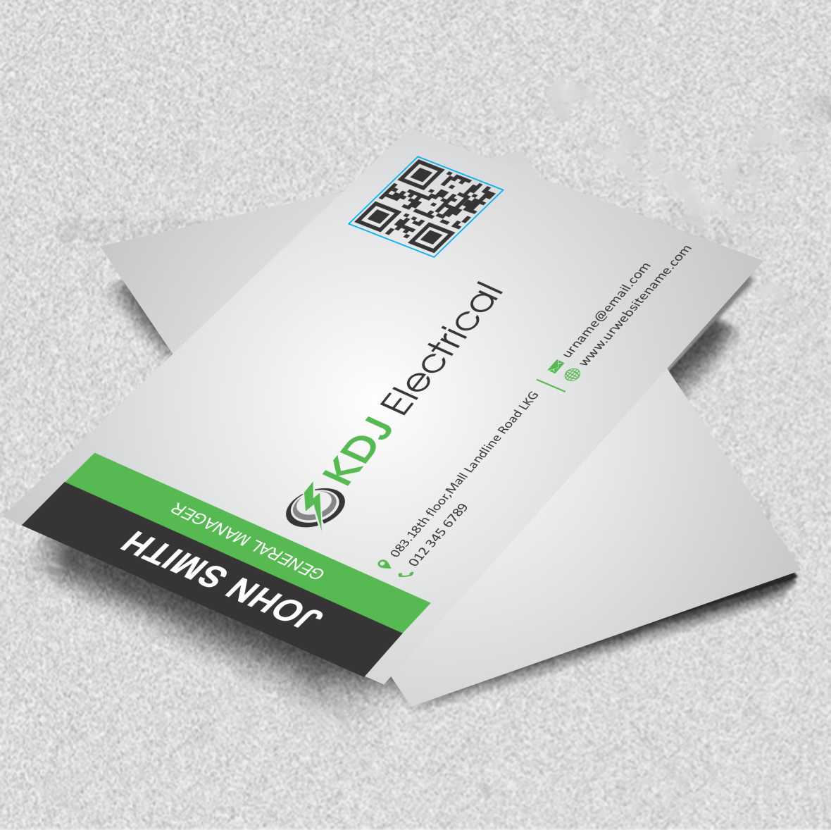 Business Card Design by AwsomeD for KDJ Electrical | Design #3711524