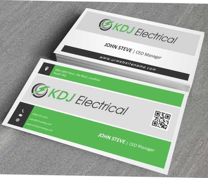 Business Card Design by AwsomeD for KDJ Electrical | Design #3711528