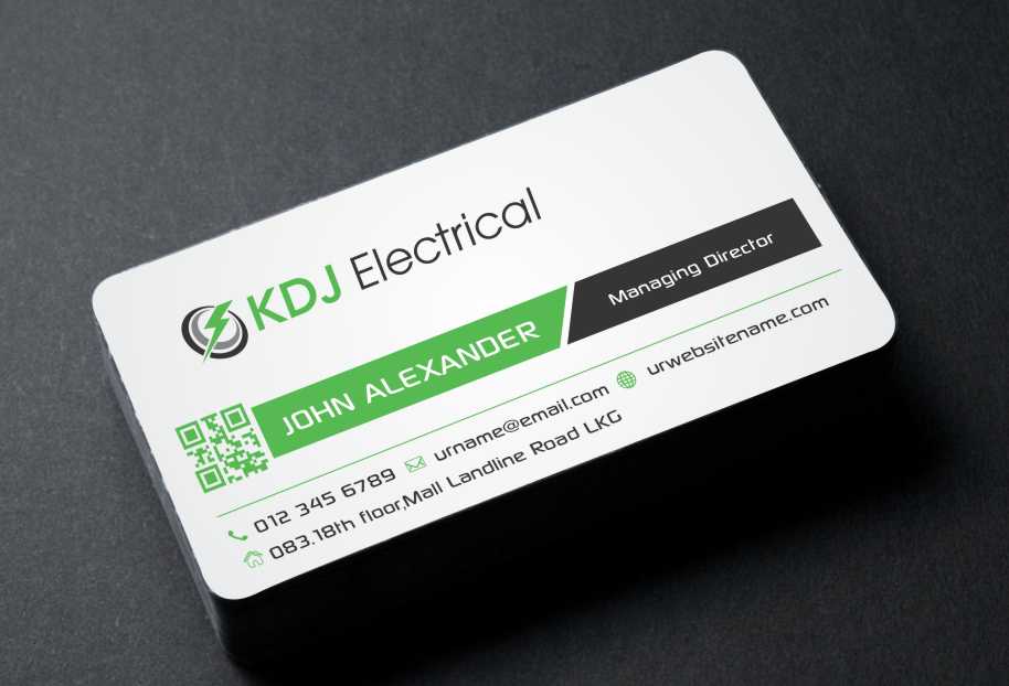 Diseño de Tarjeta de Presentación por AwsomeD para KDJ Electrical | Diseño #3711529
