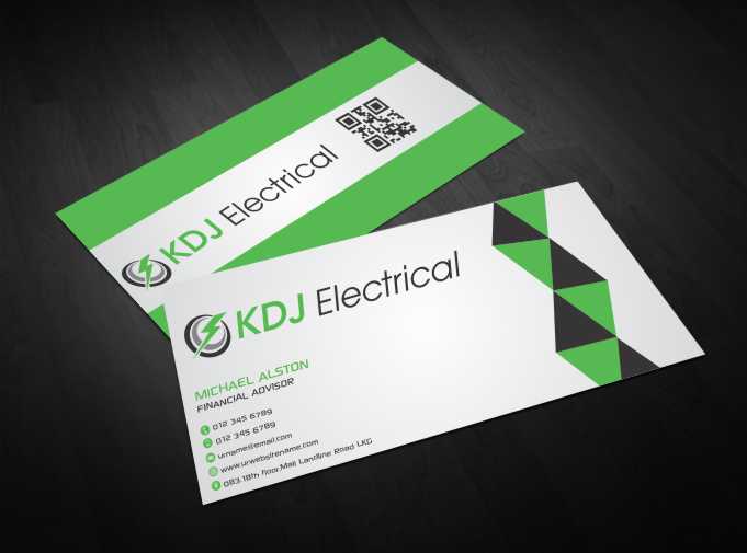Diseño de Tarjeta de Presentación por AwsomeD para KDJ Electrical | Diseño #3711532