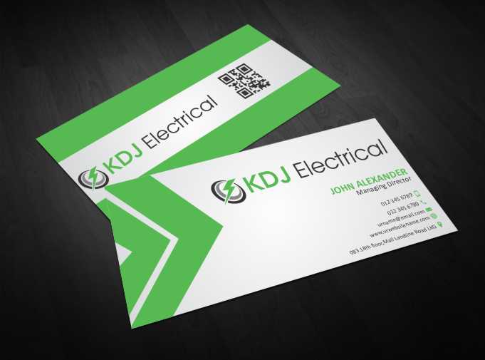 Business Card Design by AwsomeD for KDJ Electrical | Design #3711533