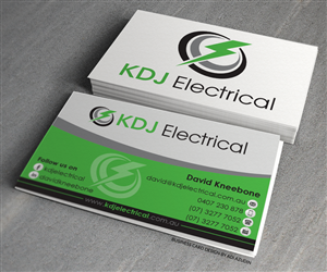 Business Card Design by adiazudin for KDJ Electrical | Design #3748554