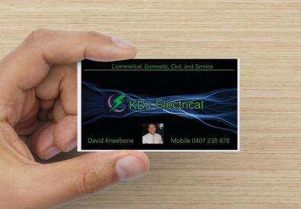 Business Card Design by HK Grafix for KDJ Electrical | Design #3715657