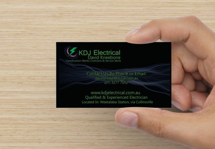 Diseño de Tarjeta de Presentación por HK Grafix para KDJ Electrical | Diseño #3715662