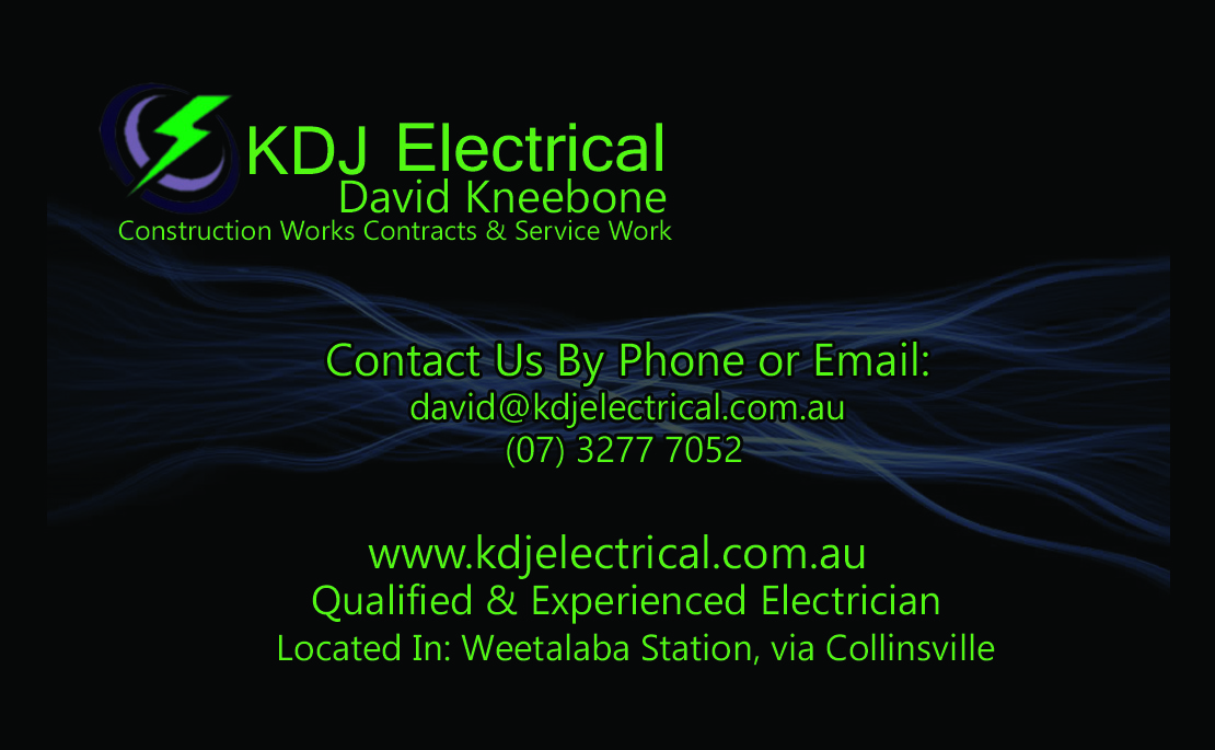Business Card Design by HK Grafix for KDJ Electrical | Design #3715670