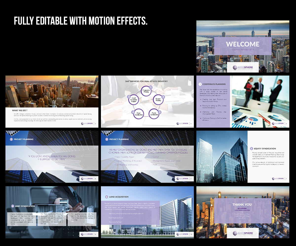 Design de PowerPoint par Creative Youngers pour SDS ACCOSPHERE ADVISORS PRIVATE LIMITED | Design #3772150