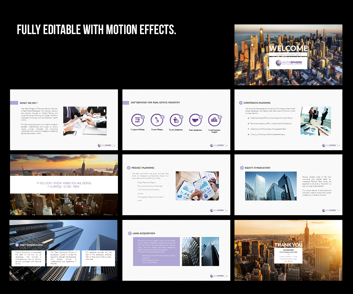 Diseño de PowerPoint por Creative Youngers para SDS ACCOSPHERE ADVISORS PRIVATE LIMITED | Diseño #3775726