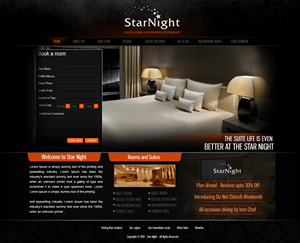 Diseño Wordpress por webwinner para Starnight Bed and Breakfast | Diseño: #992569