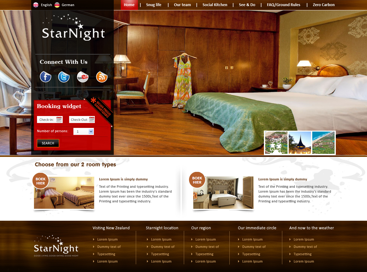 Diseño Wordpress por webxvision para Starnight Bed and Breakfast | Diseño: #1005081