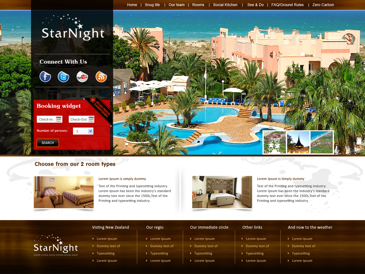 Diseño Wordpress por webxvision para Starnight Bed and Breakfast | Diseño #996815