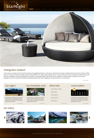 Diseño Wordpress por pb para Starnight Bed and Breakfast | Diseño: #988717