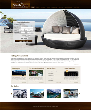 Diseño Wordpress por pb para Starnight Bed and Breakfast | Diseño: #990233