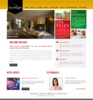Diseño Wordpress por Vblue para Starnight Bed and Breakfast | Diseño: #1001077