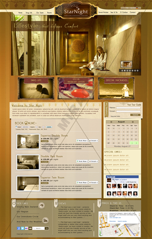 Diseño Wordpress por Da Miracle para Starnight Bed and Breakfast | Diseño #999967