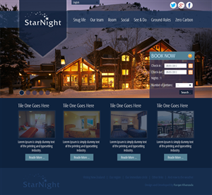 Diseño Wordpress por furqan para Starnight Bed and Breakfast | Diseño #1006134