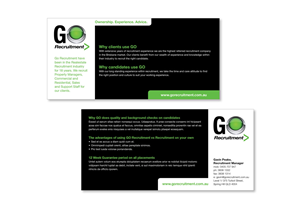 Broschüren-Design von JayTee für Go Recruitment Australia | Design: #992196