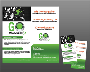 Broschüren-Design von MeMe Botrous für Go Recruitment Australia | Design: #992340