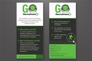 Broschüren-Design von Alex für Go Recruitment Australia | Design: #990931