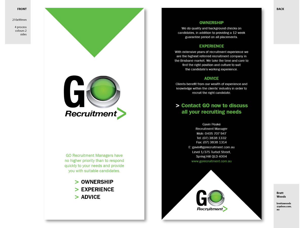 recruitment brochure design