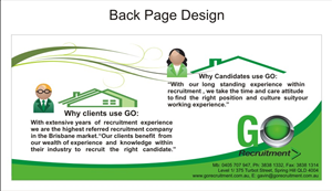 Diseño de Brochure por Gulzaar khan para Go Recruitment Australia | Diseño: #983556