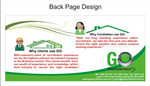 Broschüren-Design von Gulzaar khan für Go Recruitment Australia | Design: #983557