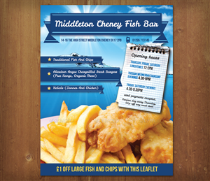 Flyer Design by MNM for middleton cheney fish bar | Design: #3734173