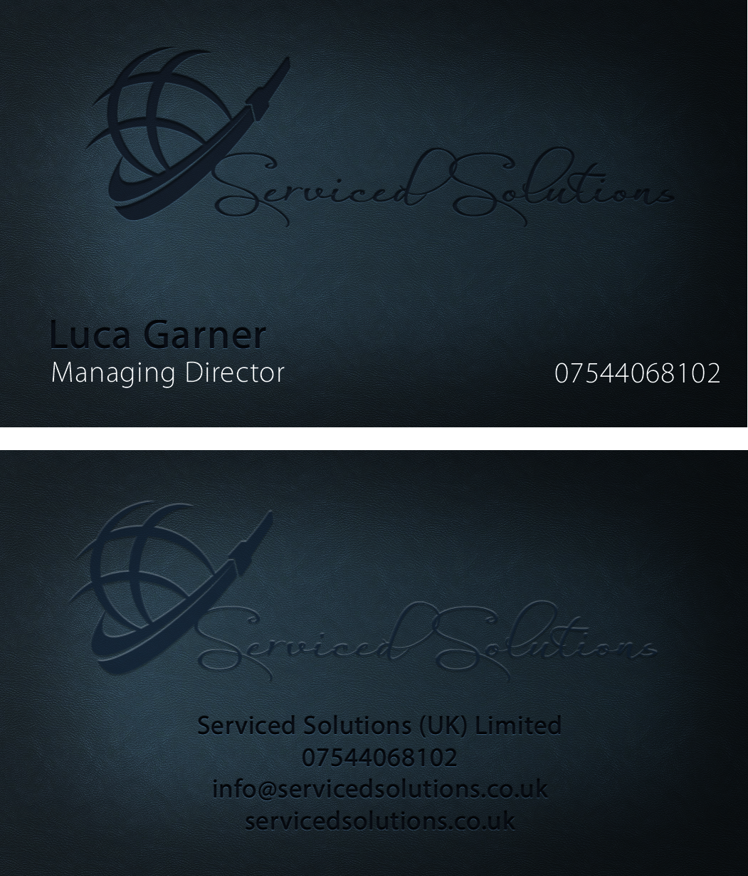 Design de Carte de Visite par TedAtkinson pour Serviced solutions (UK) limited | Design #3714552
