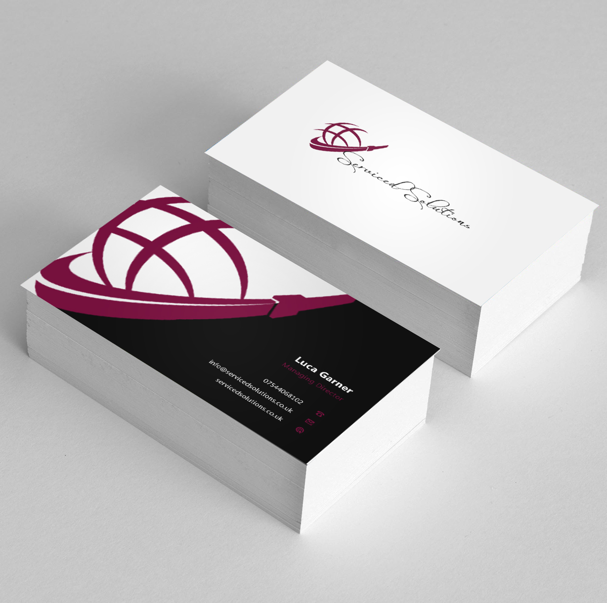 Business Card Design by Eggo May P for Serviced solutions (UK) limited | Design #3714874