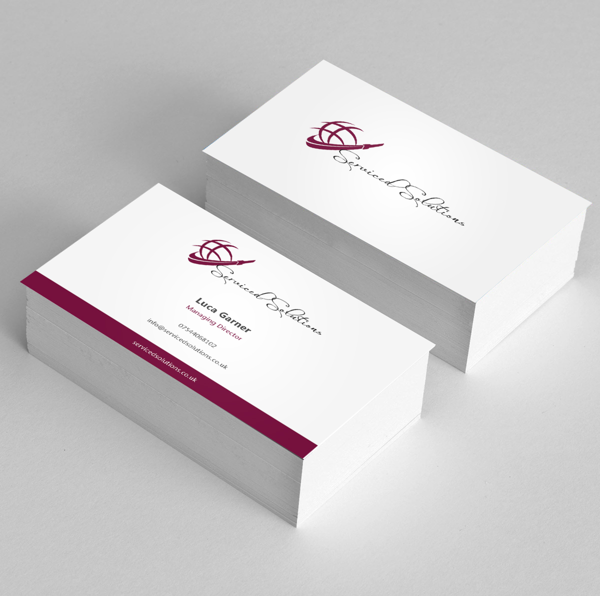 Business Card Design by Eggo May P for Serviced solutions (UK) limited | Design #3714878