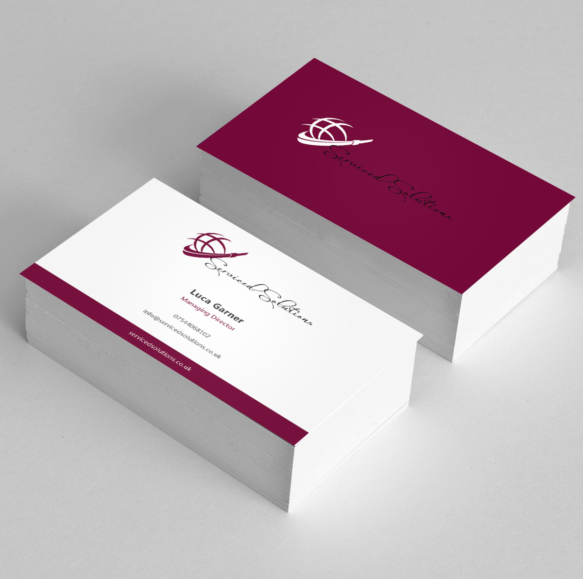 Business Card Design by Eggo May P for Serviced solutions (UK) limited | Design #3714884