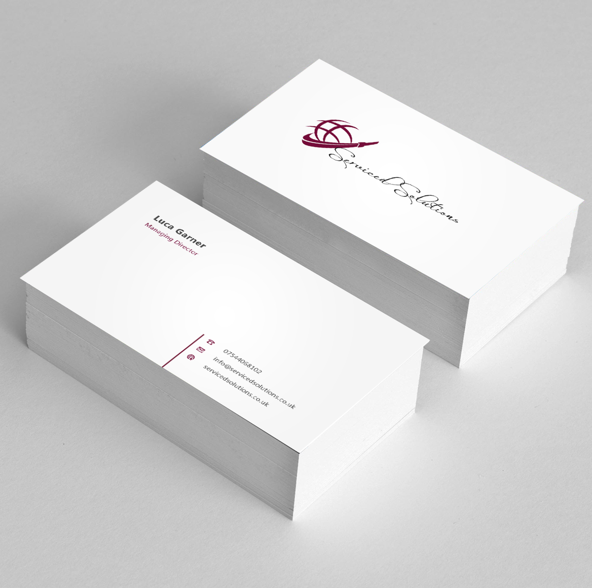Business Card Design by Eggo May P for Serviced solutions (UK) limited | Design #3714901