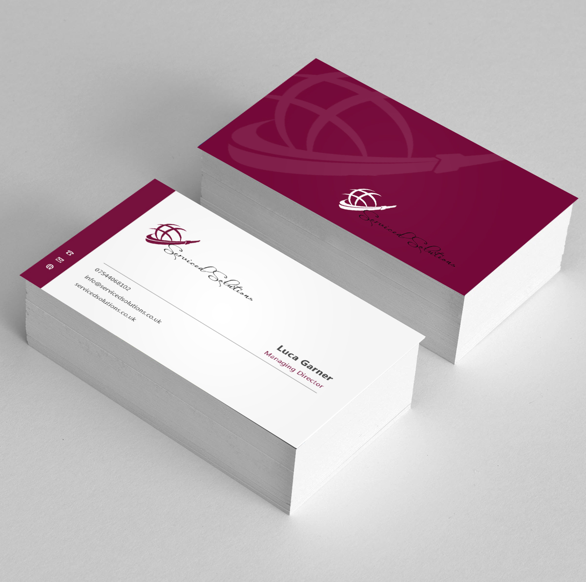 Business Card Design by Eggo May P for Serviced solutions (UK) limited | Design #3714923