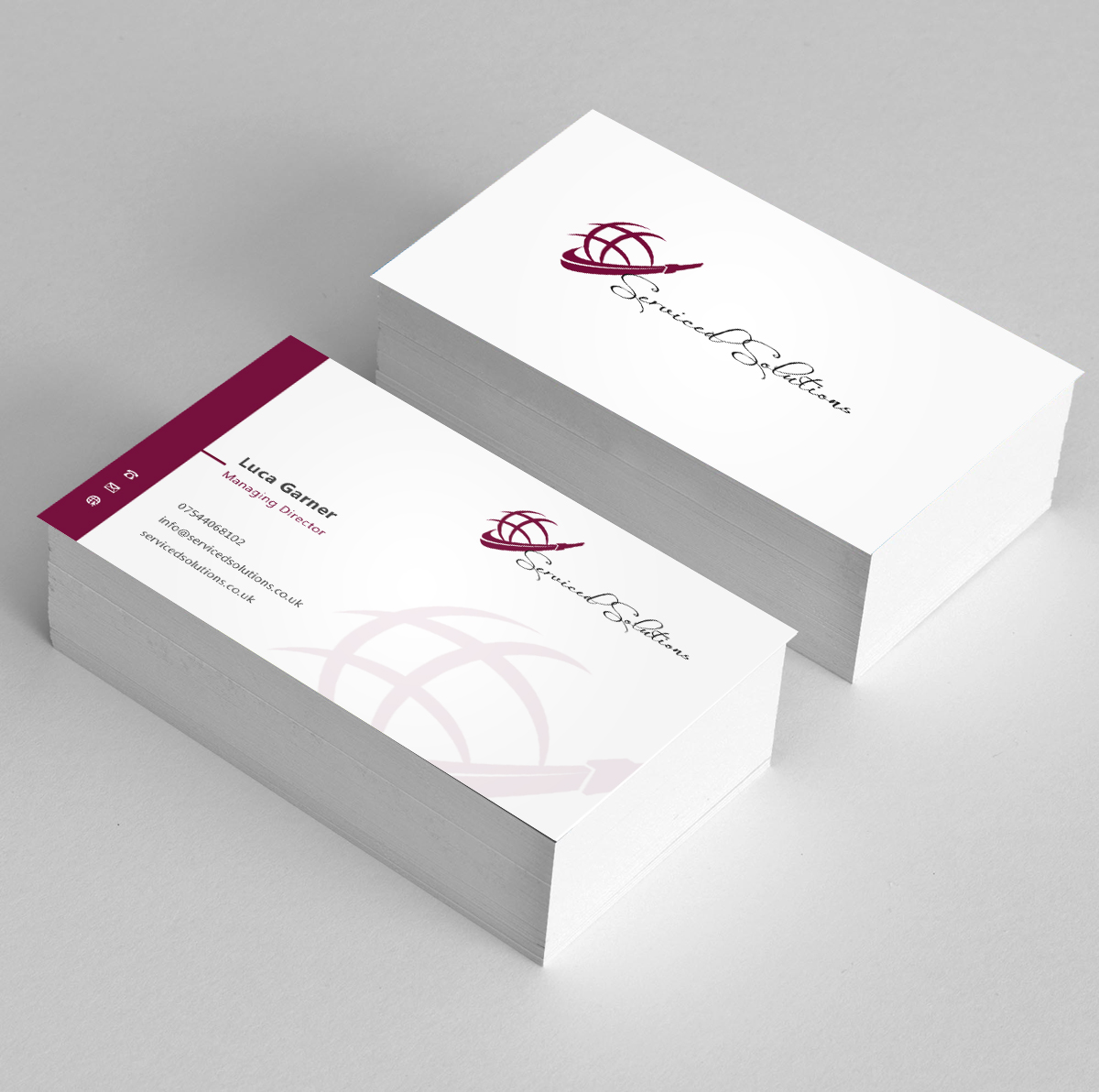 Business Card Design by Eggo May P for Serviced solutions (UK) limited | Design #3714951