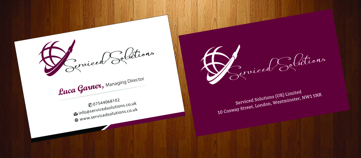 Business Card Design by HarmiDesigning for Serviced solutions (UK) limited | Design #3714588