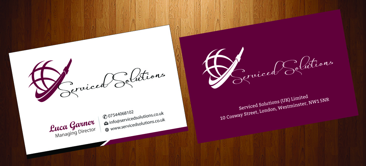 Business Card Design by harmi_199 for Serviced solutions (UK) limited | Design #3714592