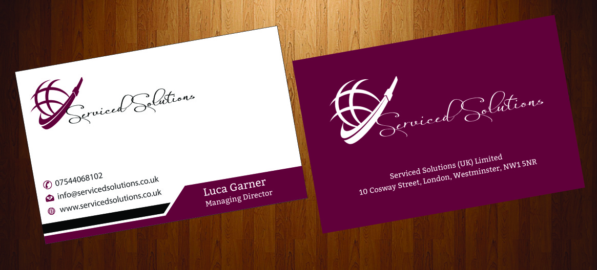 Business Card Design by HarmiDesigning for Serviced solutions (UK) limited | Design #3714602