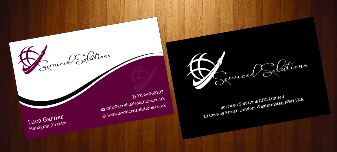 Business Card Design by harmi_199 for Serviced solutions (UK) limited | Design #3714603