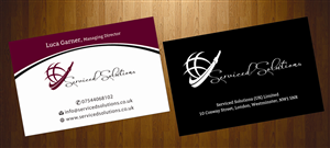 Business Card Design by harmi_199 for Serviced solutions (UK) limited | Design: #3714607