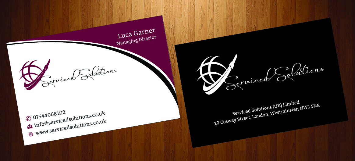 Business Card Design by harmi_199 for Serviced solutions (UK) limited | Design #3714611