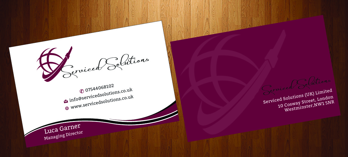 Business Card Design by harmi_199 for Serviced solutions (UK) limited | Design #3714619