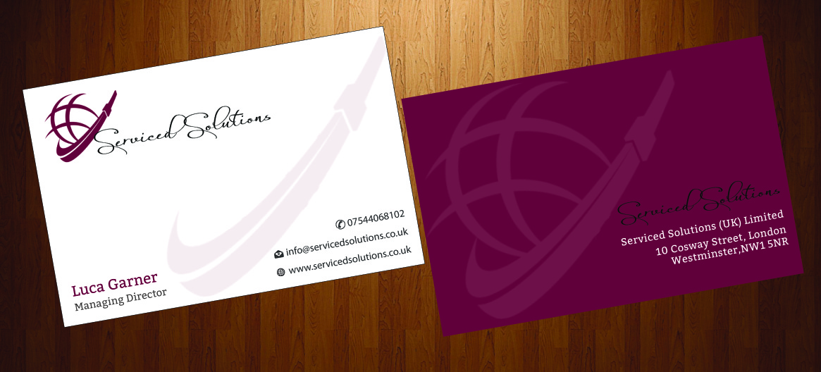 Business Card Design by harmi_199 for Serviced solutions (UK) limited | Design #3714628