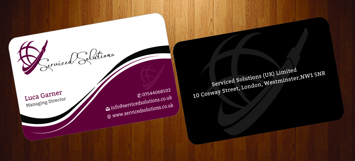 Business Card Design by harmi_199 for Serviced solutions (UK) limited | Design #3714632