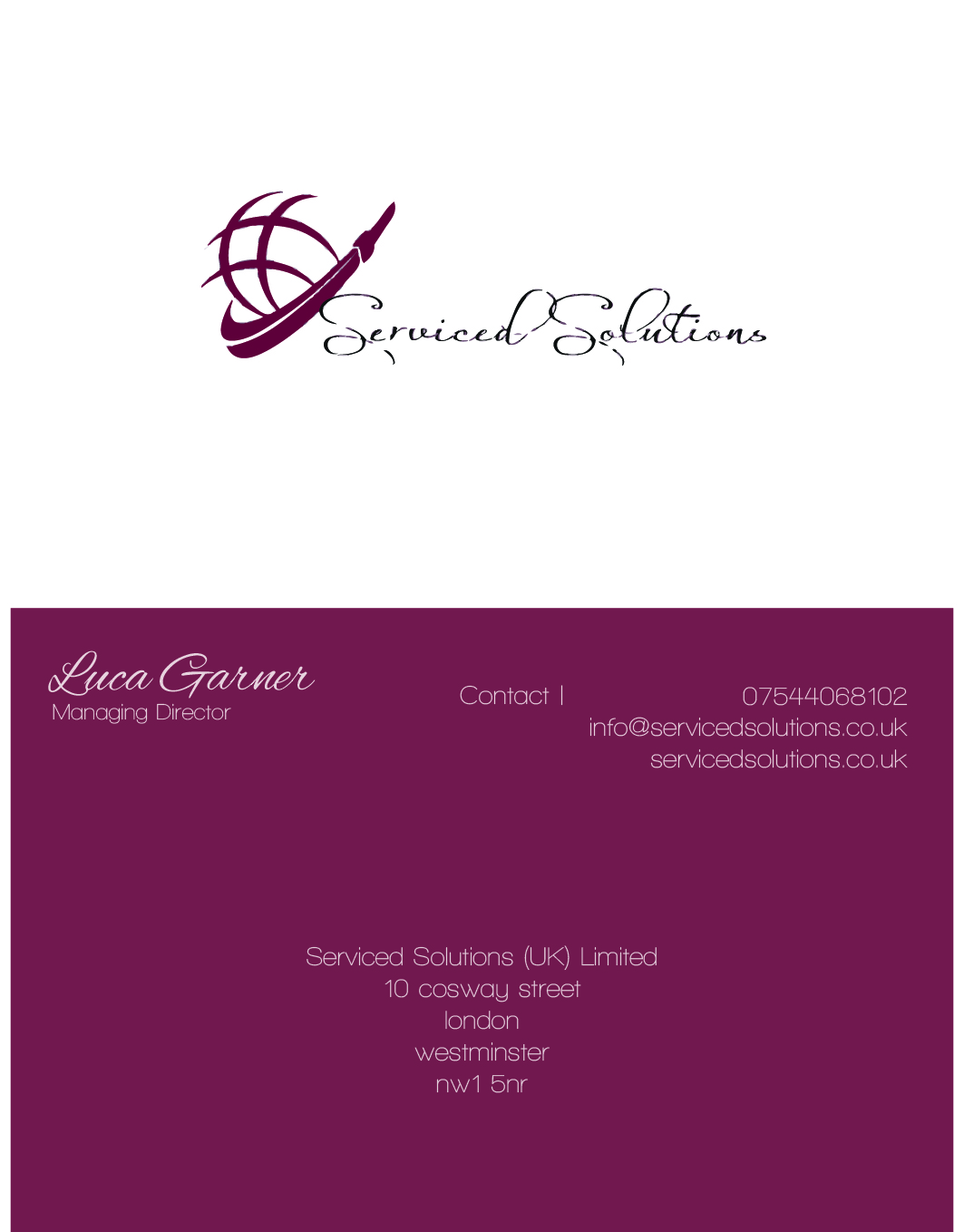 Business Card Design by CalvinPaulDesigns for Serviced solutions (UK) limited | Design #3714260