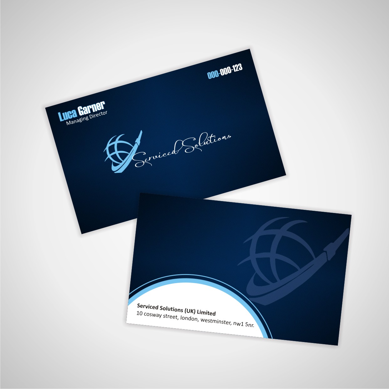 Visitenkarten-Design von Lovepreet Graphic Designer für Serviced solutions (UK) limited | Design #3713147