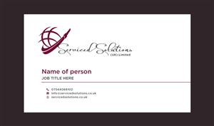 Design de Carte de Visite par yadunath pour Serviced solutions (UK) limited | Design : #3732616