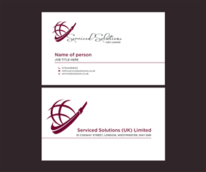 Design de Carte de Visite par yadunath pour Serviced solutions (UK) limited | Design : #3732642
