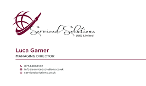 Design de Carte de Visite par yadunath pour Serviced solutions (UK) limited | Design : #3732705