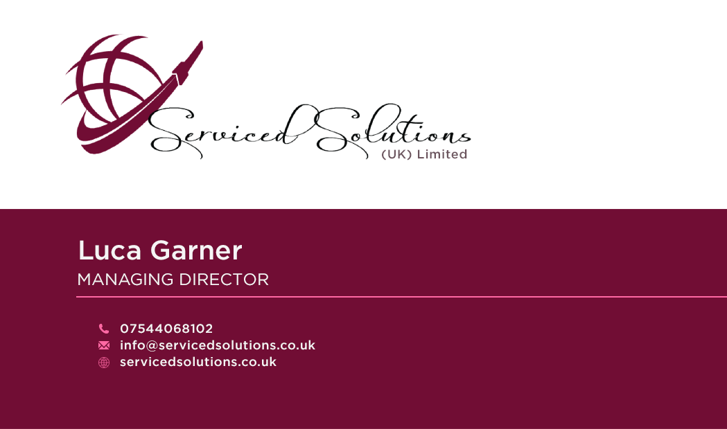 Design de Carte de Visite par yadunath pour Serviced solutions (UK) limited | Design #3732716