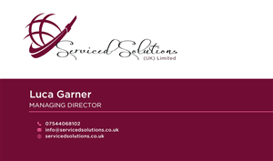 Design de Carte de Visite par yadunath pour Serviced solutions (UK) limited | Design : #3732716