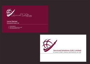 Design de Carte de Visite par yadunath pour Serviced solutions (UK) limited | Design : #3732733